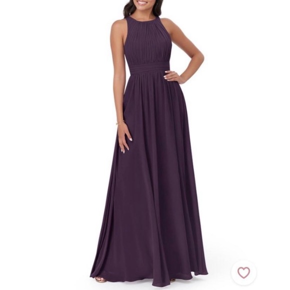 Azazie “Luz” Plum Bridesmaid / Prom Dress SIZE A8 - Picture 2 of 6